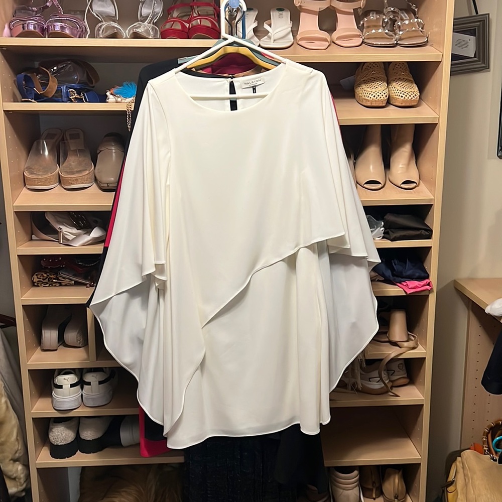 Halston Heritage white dress size 8